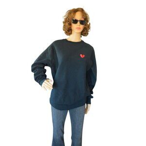 Riot Society Broken Heart Pullover Sweatshirt Black Men Size S Emo Punk Casual